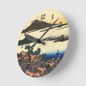 Katsushika Hokusai Dawn in de provincie Kai Ronde Klok (Hoek)