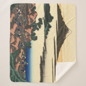 Katsushika Hokusai Dawn in de provincie Kai Sherpa Deken (Voorkant)