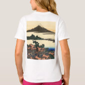 Katsushika Hokusai Dawn in de provincie Kai T-shirt (Achterkant)