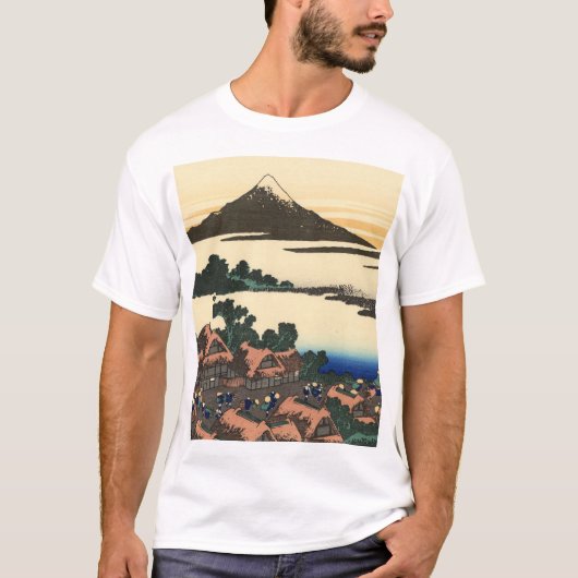 Katsushika Hokusai Dawn in de provincie Kai T-shirt (Voorkant)