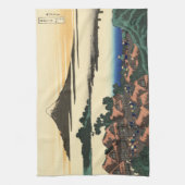 Katsushika Hokusai Dawn in de provincie Kai Theedoek (Verticaal)