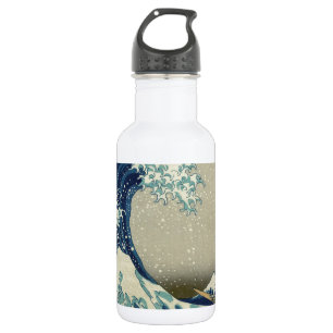 Katsushika Hokusai: De Grote Golf in Kanagawa Waterfles