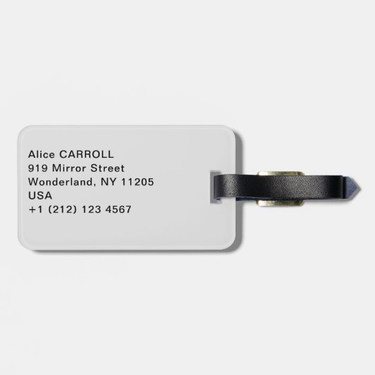 Katsushika Hokusai - De Grote Golf van Kanagawa Bagagelabel (Achterkant horizontaal)