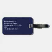 Katsushika Hokusai - De Grote Golf van Kanagawa Bagagelabel (Achterkant horizontaal)