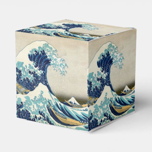 Katsushika Hokusai - De Grote Golf van Kanagawa Bedankdoosjes (Achterkant)