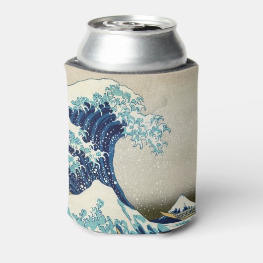 Katsushika Hokusai - De Grote Golf van Kanagawa Blikjeskoeler (Blikje Achterkant)