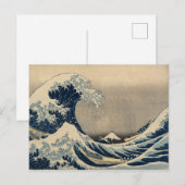 Katsushika Hokusai. De Grote Golf van Kanagawa Briefkaart (Voorkant / Achterkant)