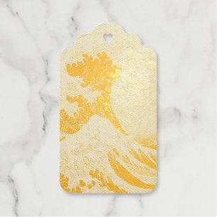 Katsushika Hokusai. De Grote Golf van Kanagawa Cadeaulabels