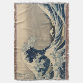 Katsushika Hokusai. De Grote Golf van Kanagawa Deken (Voorkant Verticaal)