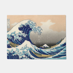 KATSUSHIKA HOKUSAI - De grote golf van Kanagawa Deurmat