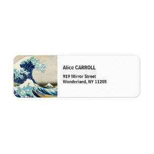 Katsushika Hokusai - De Grote Golf van Kanagawa Etiket
