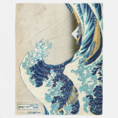 Katsushika Hokusai - De Grote Golf van Kanagawa Fleece Deken (Voorkant)