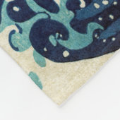 Katsushika Hokusai - De Grote Golf van Kanagawa Fleece Deken (Hoek)
