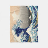 KATSUSHIKA HOKUSAI - De grote golf van Kanagawa Fleece Deken (Voorkant)
