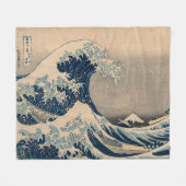 Katsushika Hokusai. De Grote Golf van Kanagawa Fleece Deken (Voorkant (Horizontaal))