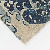 Katsushika Hokusai. De Grote Golf van Kanagawa Fleece Deken (Hoek)