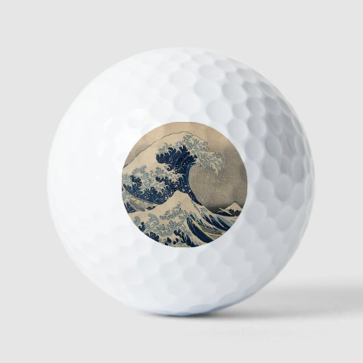 Katsushika Hokusai. De Grote Golf van Kanagawa Golfballen (Voorkant)