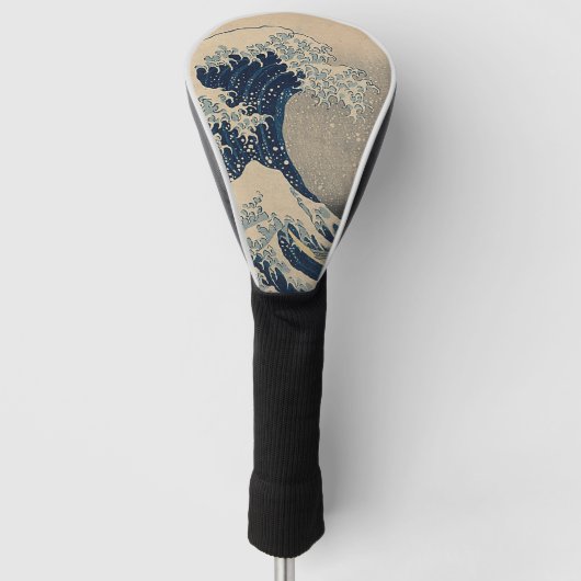 Katsushika Hokusai De Grote Golf van Kanagawa Golfheadcover (Voorkant)