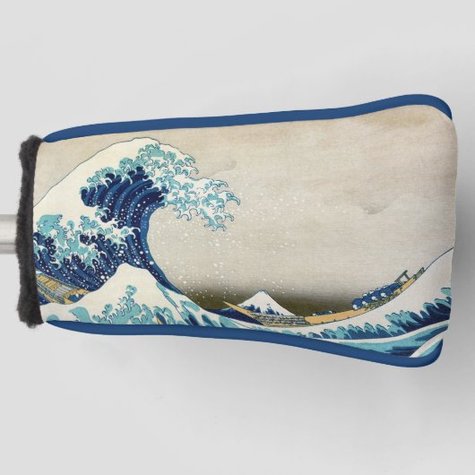 Katsushika Hokusai - De Grote Golf van Kanagawa Golfheadcover (Voorkant)