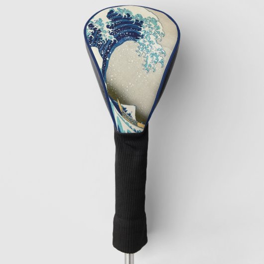 Katsushika Hokusai - De Grote Golf van Kanagawa Golfheadcover (Voorkant)