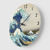 Katsushika Hokusai - De Grote Golf van Kanagawa Grote Klok (Hoek)