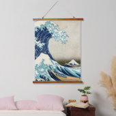 Katsushika Hokusai - De Grote Golf van Kanagawa Hangend Wandkleed (Slaapkamer)