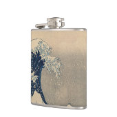 Katsushika Hokusai. De Grote Golf van Kanagawa Heupfles (Links)