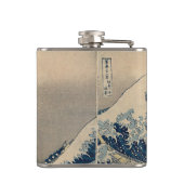 Katsushika Hokusai. De Grote Golf van Kanagawa Heupfles (Achterkant)