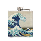 Katsushika Hokusai - De Grote Golf van Kanagawa Heupfles (Achterkant)