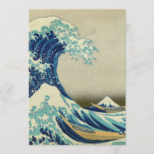 Katsushika Hokusai - De Grote Golf van Kanagawa Kaart