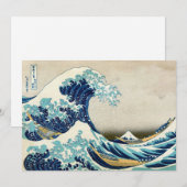 Katsushika Hokusai - De Grote Golf van Kanagawa Kaart (Voorkant / Achterkant)