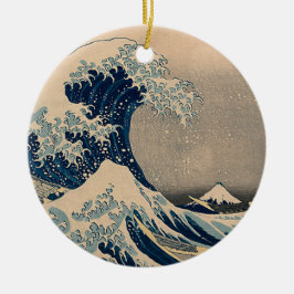 Katsushika Hokusai. De Grote Golf van Kanagawa Keramisch Ornament