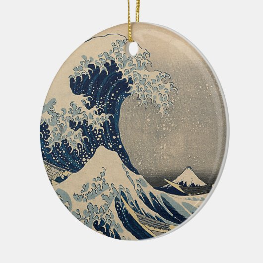 Katsushika Hokusai. De Grote Golf van Kanagawa Keramisch Ornament (Links)