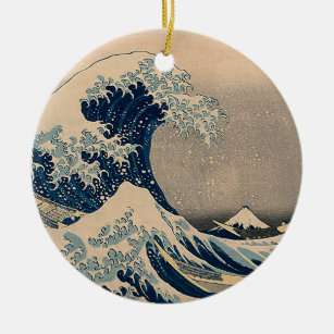 Katsushika Hokusai. De Grote Golf van Kanagawa Keramisch Ornament