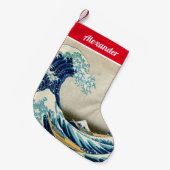 Katsushika Hokusai - De Grote Golf van Kanagawa Kleine Kerstsok (Voorkant (Hangend))