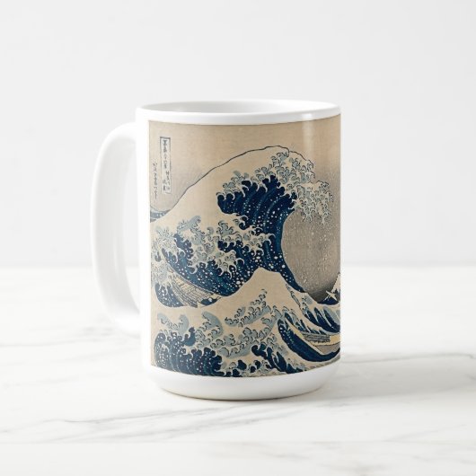 Katsushika Hokusai. De Grote Golf van Kanagawa Koffiemok (Voorkant links)