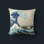 Katsushika Hokusai - De Grote Golf van Kanagawa Kussen<br><div class="desc">De Grote Golf van Kanagawa / The Wave - Katsushika Hokusai,  1829-1833</div>