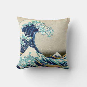 Katsushika Hokusai - De Grote Golf van Kanagawa Kussen