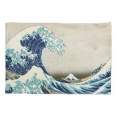 Katsushika Hokusai - De Grote Golf van Kanagawa Kussensloop (Achterkant)