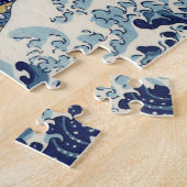 KATSUSHIKA HOKUSAI - De grote golf van Kanagawa Legpuzzel (Zijkant)