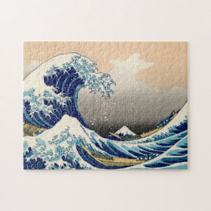 KATSUSHIKA HOKUSAI - De grote golf van Kanagawa Legpuzzel