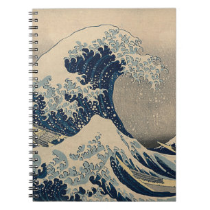 Katsushika Hokusai. De Grote Golf van Kanagawa Notitieboek