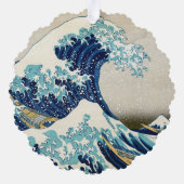 Katsushika Hokusai - De Grote Golf van Kanagawa Ornament Kaart (Achterkant)