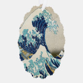 Katsushika Hokusai - De Grote Golf van Kanagawa Ornament Kaart (Rechts)