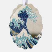 Katsushika Hokusai - De Grote Golf van Kanagawa Ornament Kaart (Links)