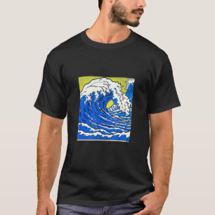 Katsushika Hokusai De Grote Golf van Kanagawa P T-shirt