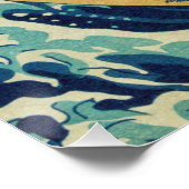 Katsushika Hokusai - De Grote Golf van Kanagawa Perfect Poster (Hoek)