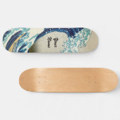 Katsushika Hokusai - De Grote Golf van Kanagawa Persoonlijk Skateboard (Horizontaal)