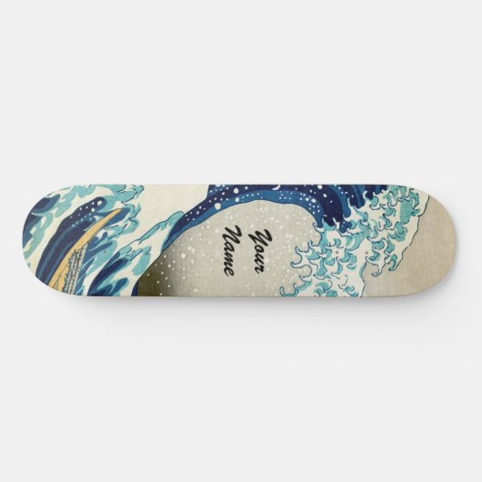 Katsushika Hokusai - De Grote Golf van Kanagawa Persoonlijk Skateboard (Horizontaal)
