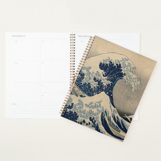 Katsushika Hokusai. De Grote Golf van Kanagawa Planner (Display)